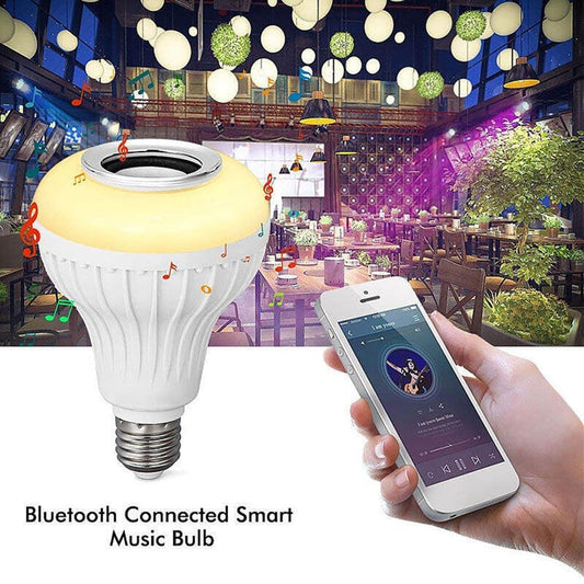 Bluetooth RGB LED Music Bulb Speaker – Wireless Color Changing Light with Built-in Bluetooth Audio Speaker