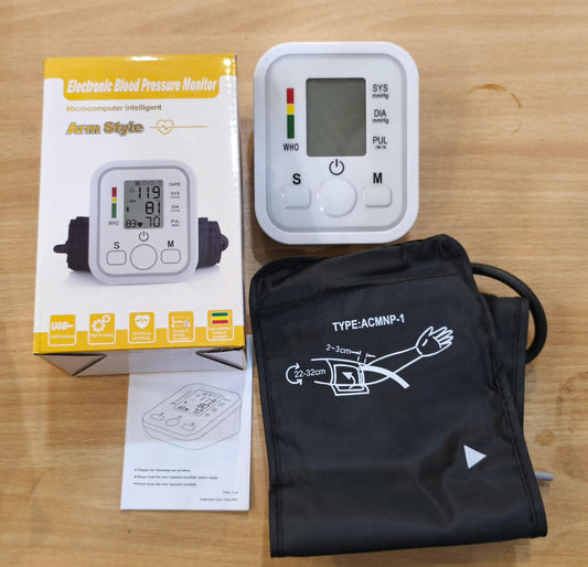 Digital Blood Pressure Monitor for Home Use – Automatic Upper Arm BP Machine with Large LCD Display with Free Shipping