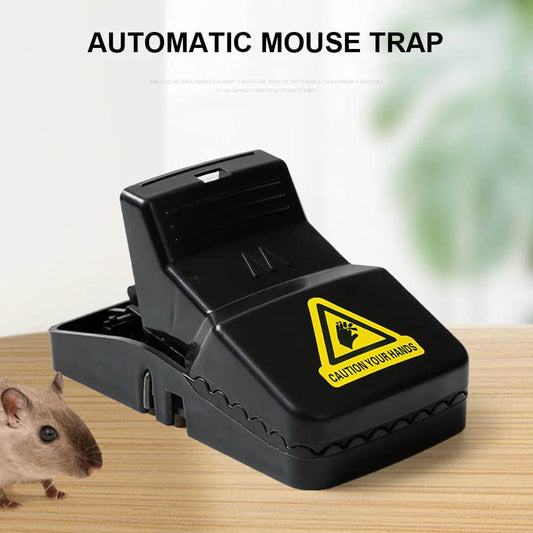 Reusable Plastic Mouse Trap – Snap Style Rodent Catcher for Indoor & Outdoor Pest Control Use