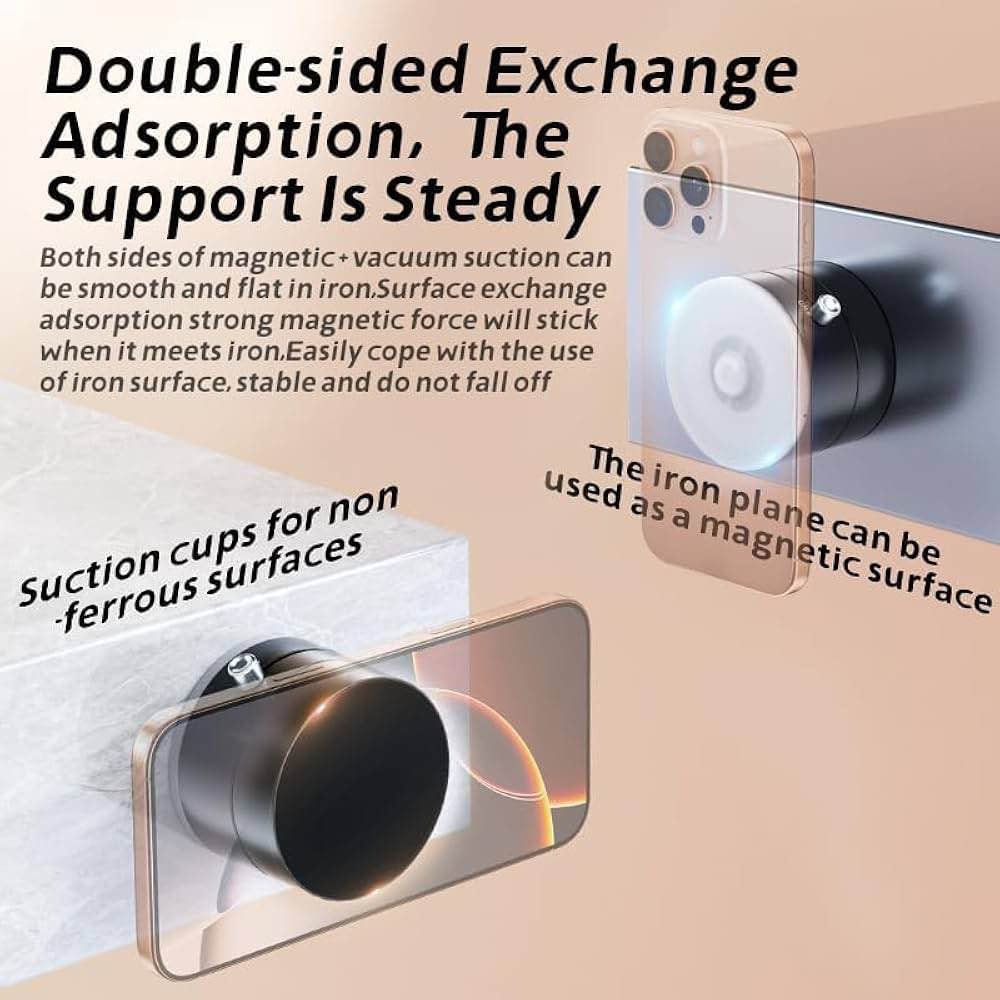 Magnetic Mobile Holder – 360° Rotating Adjustable Phone Stand for Car Dashboard & Desk