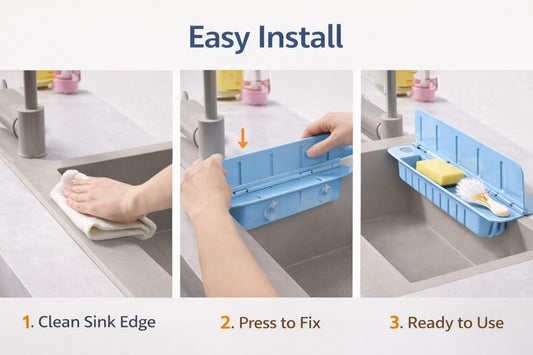 2-in-1 Sink Splash Guard with Drain Basket With Free Shipping