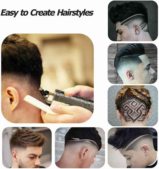 T9 Electric Hair Trimmer with Metal Body – Cordless Rechargeable Beard & Hair Clipper for Men