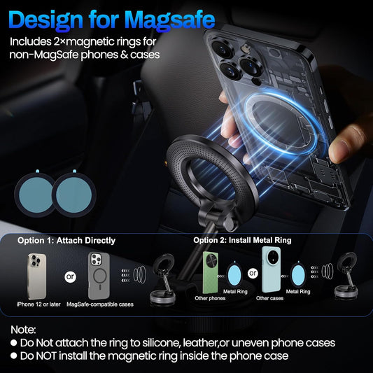 Magnetic Mobile Phone Holder | Strong Grip Adjustable Phone Stand