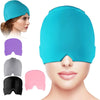 Cooling Gel Migraine Relief Cap – Reusable Hot & Cold Therapy Headache Relief Mask - Free Shipping