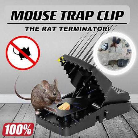 Reusable Plastic Mouse Trap – Snap Style Rodent Catcher for Indoor & Outdoor Pest Control Use