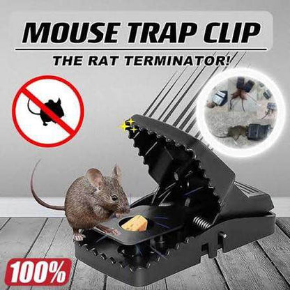 Reusable Plastic Mouse Trap – Snap Style Rodent Catcher for Indoor & Outdoor Pest Control Use