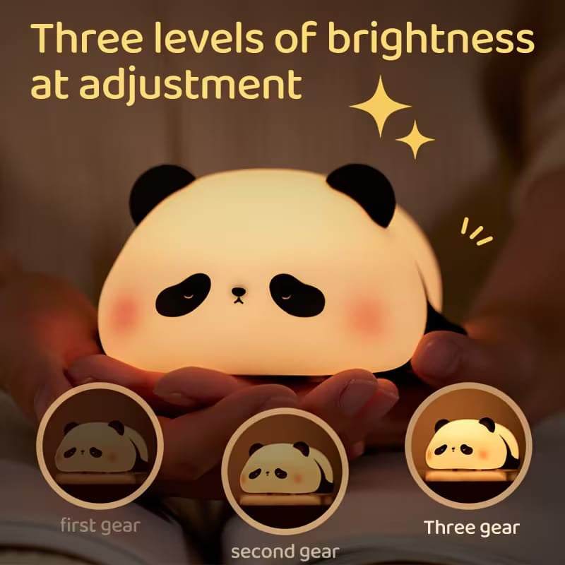 Panda LED Desk Lamp – Rechargeable Touch Control Night Light for Kids & Bedroom