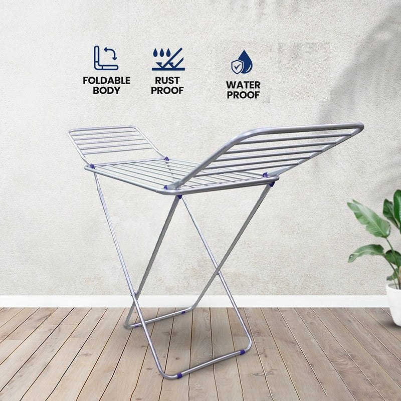 Foldable Clothes Drying Rack – Portable Indoor & Outdoor Laundry Drying Stand
