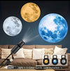 USB Moon Projection Lamp – 3D Moon Night Light with 3 Color Projection Cards - Free Shipping