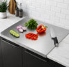 Stainless Steel Cutting Board – Double-Sided Heavy Duty Chopping Board for Meat, Vegetables & Kitchen Food Preparation With Free Shipping
