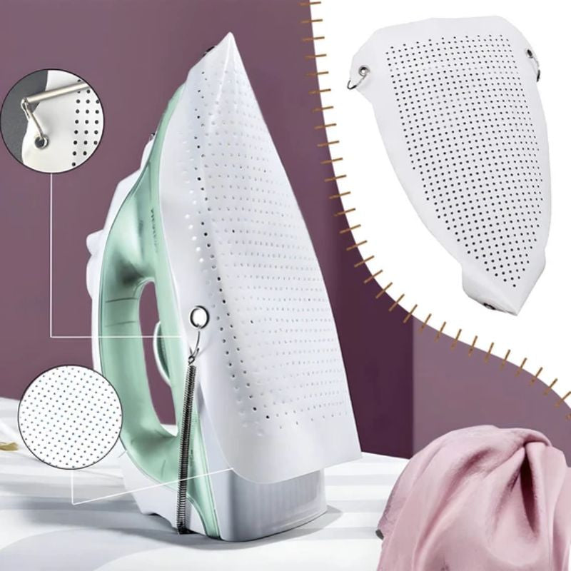 Teflon Iron Cover Protector for Steam Irons – Reusable Non-Stick Soleplate Cover Heat Resistant Ironing Shoe