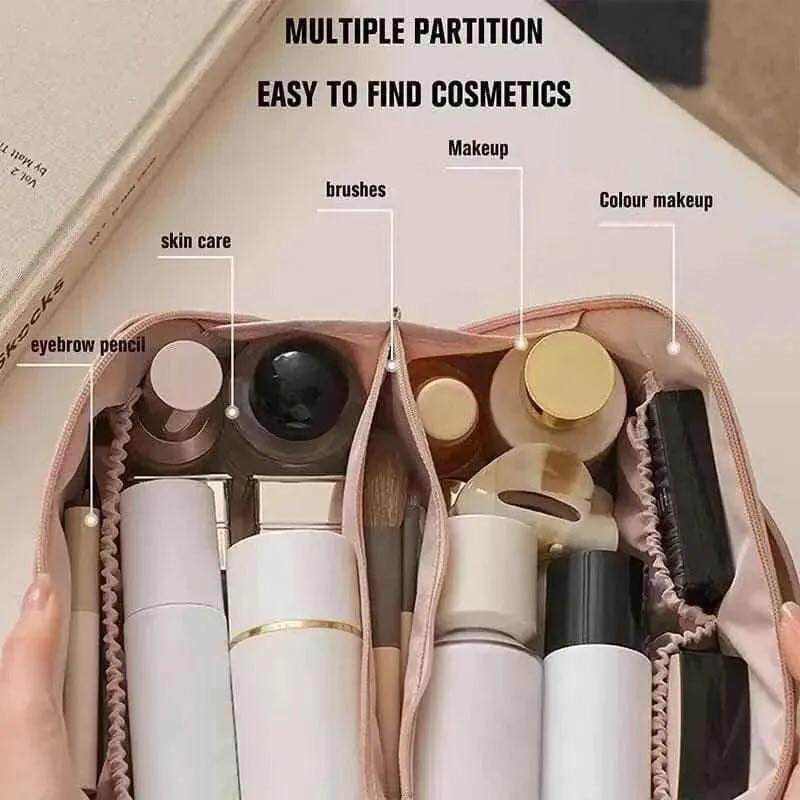 Premium Cosmetic Bag – Spacious Makeup Organizer & Travel Pouch | Free Shipping