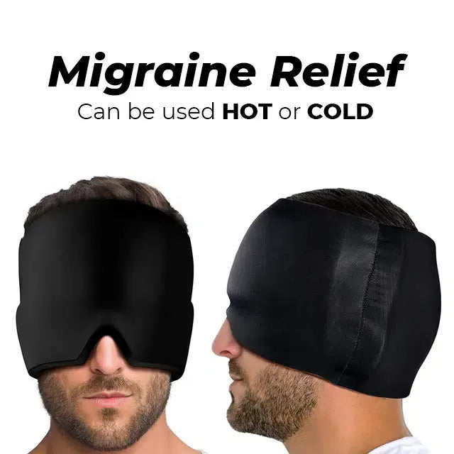 Cooling Gel Migraine Relief Cap – Reusable Hot & Cold Therapy Headache Relief Mask - Free Shipping
