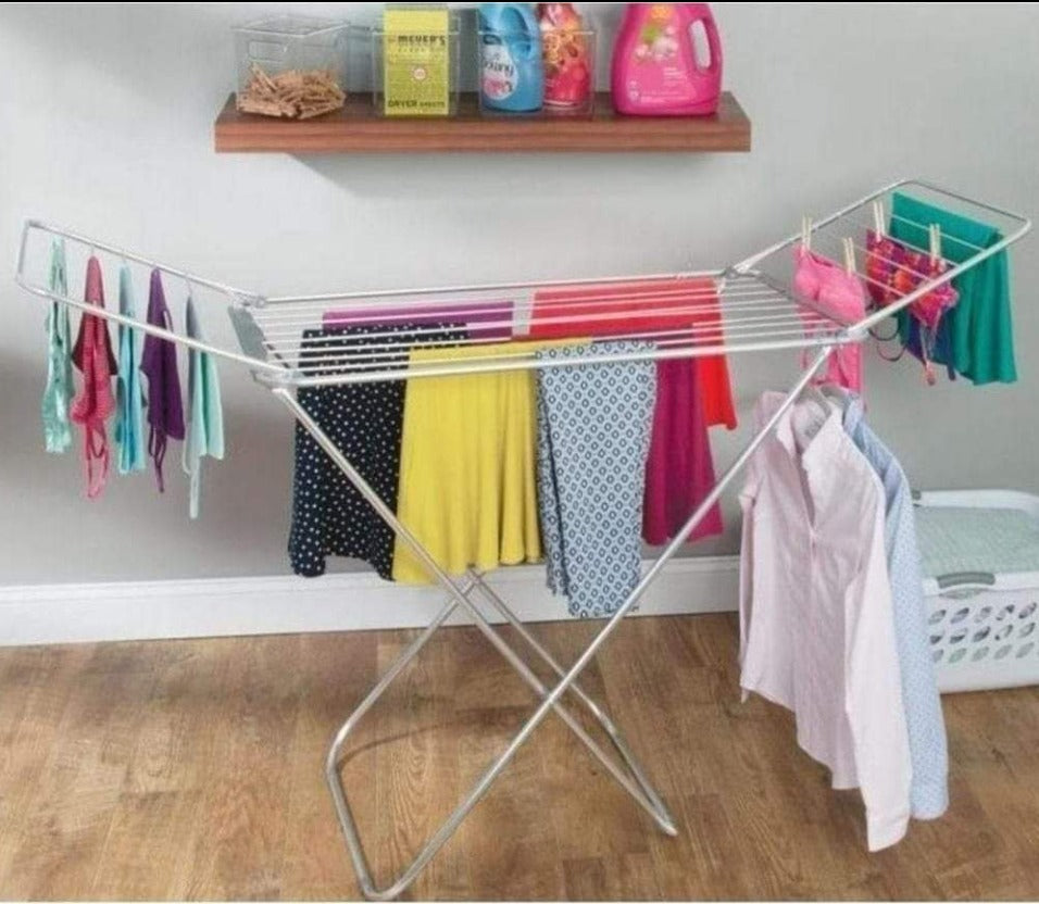 Foldable Clothes Drying Rack – Portable Indoor & Outdoor Laundry Drying Stand