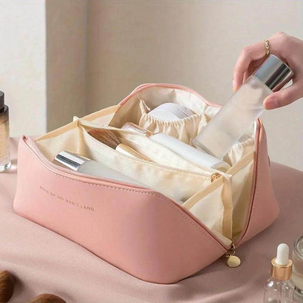 Premium Cosmetic Bag – Spacious Makeup Organizer & Travel Pouch | Free Shipping