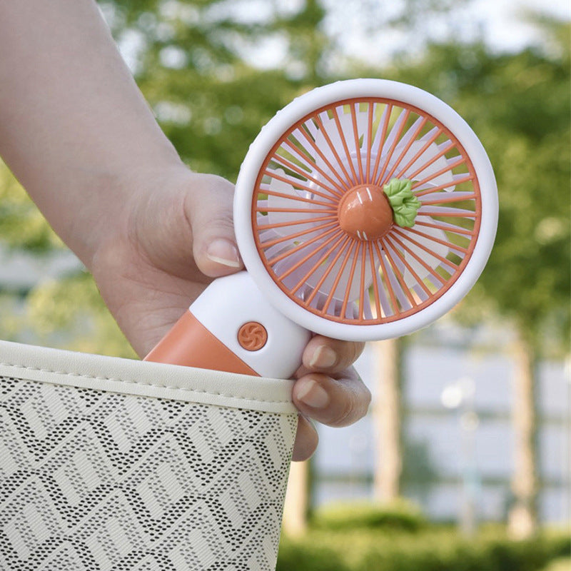 Mini Portable Handheld Rechargeable Fan | 3 Speed Pocket Fan with Adjustable Airflow for Home, Office & Travel