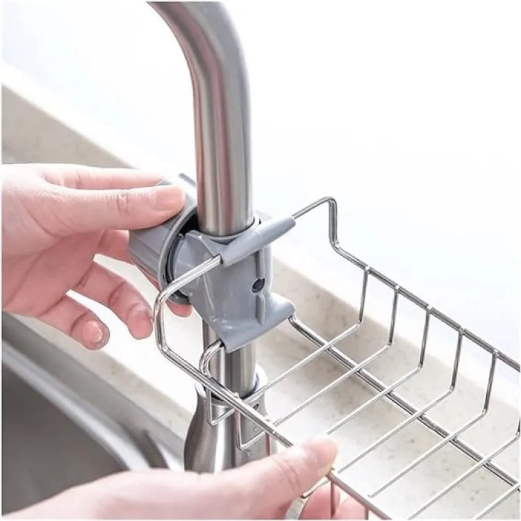 2-in-1 Kitchen Faucet Basket & 360° Rotating Faucet Sprayer Set – Water Saving Sink Accessories