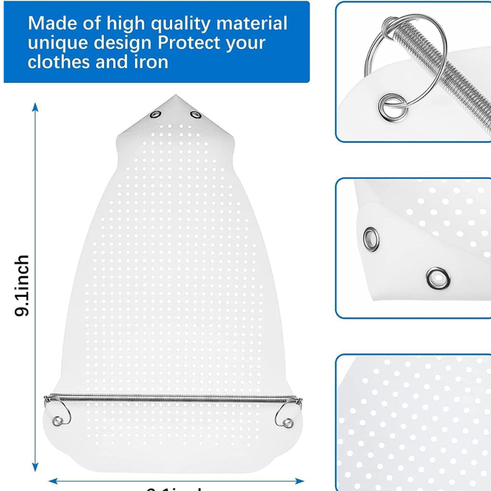 Teflon Iron Cover Protector for Steam Irons – Reusable Non-Stick Soleplate Cover Heat Resistant Ironing Shoe