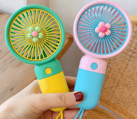 Mini Portable Handheld Rechargeable Fan | 3 Speed Pocket Fan with Adjustable Airflow for Home, Office & Travel