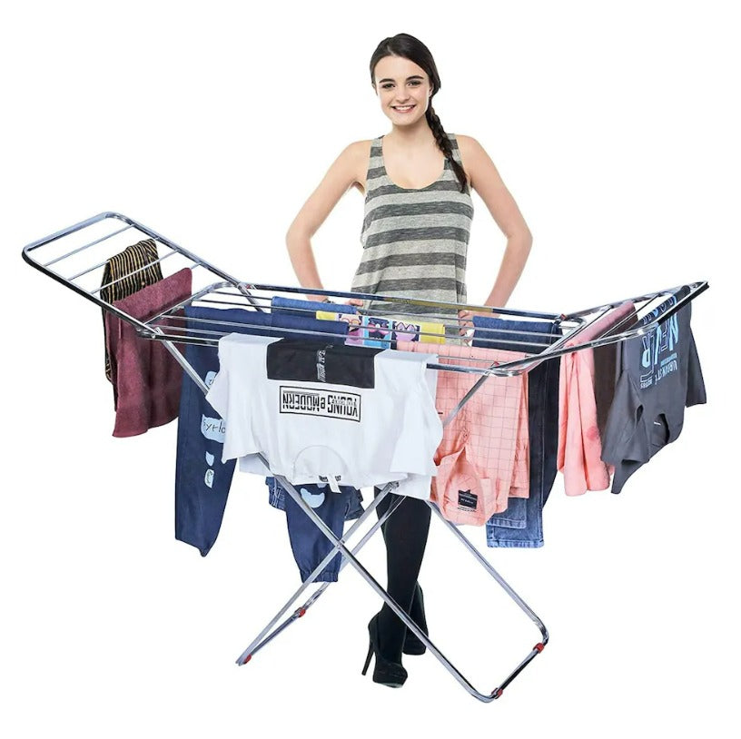 Foldable Clothes Drying Rack – Portable Indoor & Outdoor Laundry Drying Stand