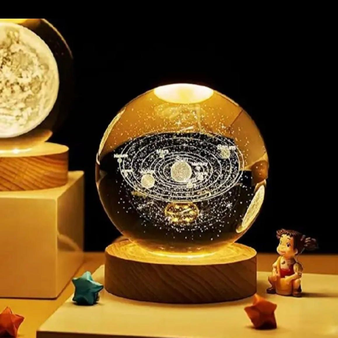 2-in-1 Moon & Sunset Lamp Deal | 3D Crystal Moon Lamp + Sunset Projection Lamp