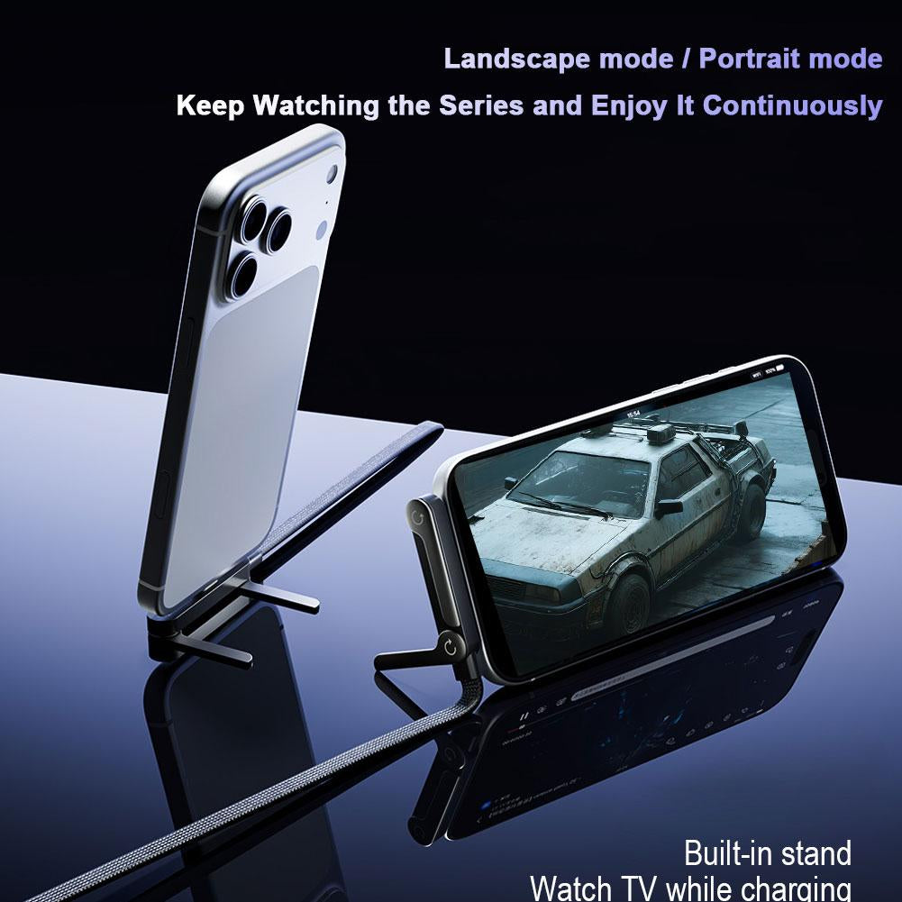 240W Type-C Fast Charging Cable & Double-Sided Silicone Suction Phone Holder – 2-Piece Mobile Essentials Set