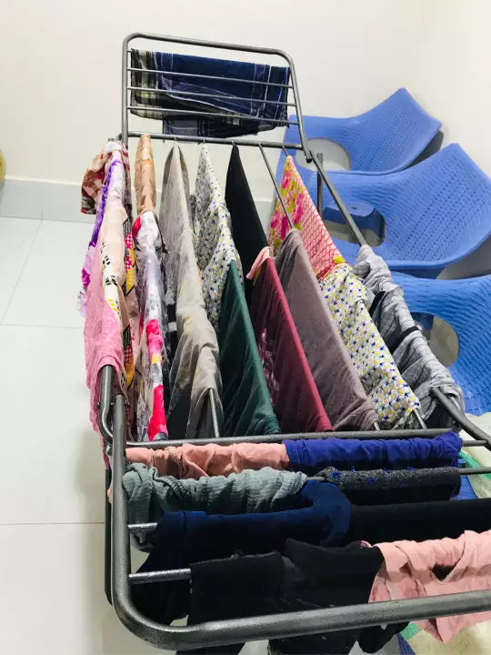 Foldable Clothes Drying Rack – Portable Indoor & Outdoor Laundry Drying Stand