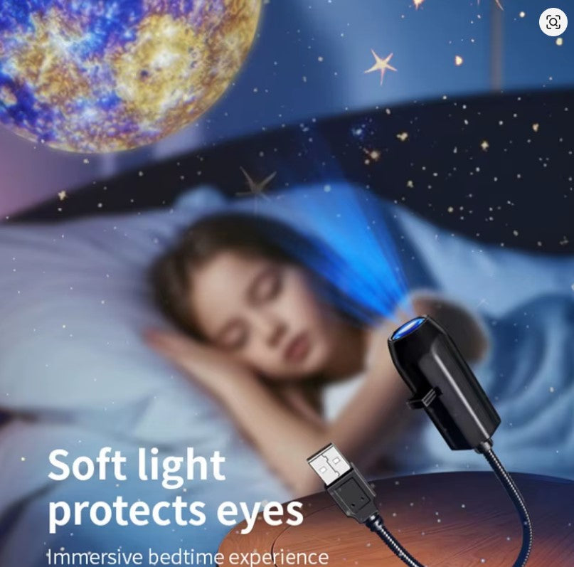 USB Moon Projection Lamp – 3D Moon Night Light with 3 Color Projection Cards - Free Shipping