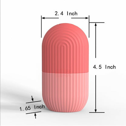 Silicone Ice Roller for Face – Reusable Facial Cooling Massage Tool for Skincare Routine