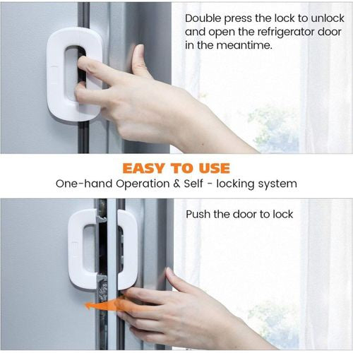 Refrigerator Safety Lock – Child Proof Fridge Lock, Cabinet & Drawer Lock