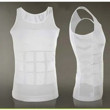Men’s Compression Body Shaper Vest – Slim Fit Stretchable Undershirt for Everyday Wear & Layering
