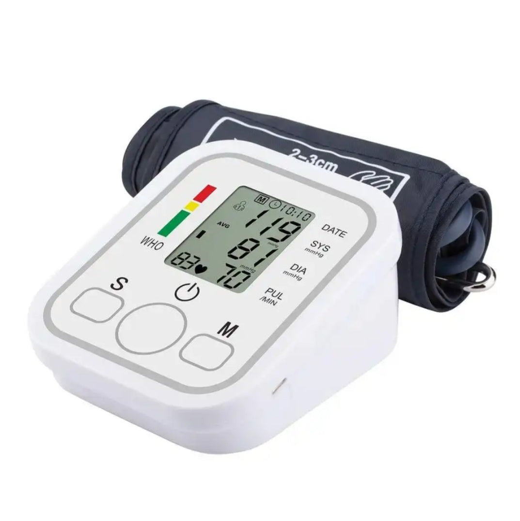 Digital Blood Pressure Monitor for Home Use – Automatic Upper Arm BP Machine with Large LCD Display