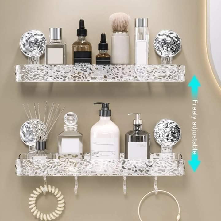 Luxury Suction Shelf – Wall Mounted Corner Shower Organizer | Free Shipping