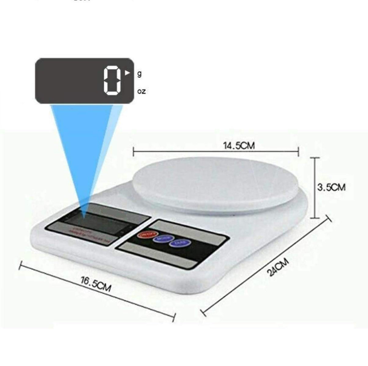 Digital Kitchen Food Weighing Scale 10KG – High Precision Electronic Weight Scale | Free Shipping