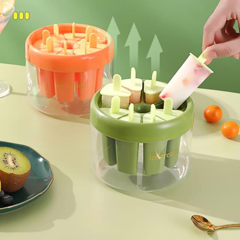 7-Slot Reusable Ice Pop Mold Set with Storage Container – DIY Homemade Popsicle Maker - Free Shipping