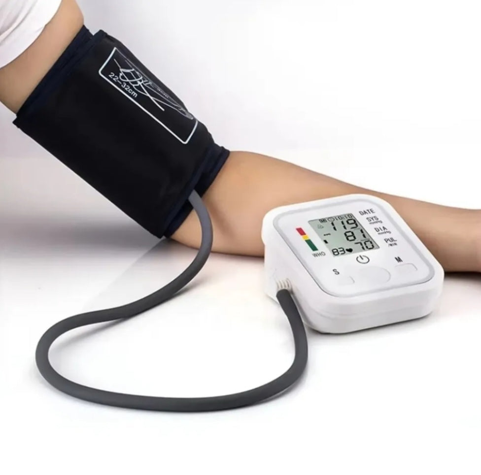 Digital Blood Pressure Monitor for Home Use – Automatic Upper Arm BP Machine with Large LCD Display