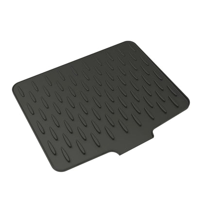 Silicone Sink Drying Mat with Drain Spout – Anti-Slip Kitchen Dish Drying Mat for Countertop