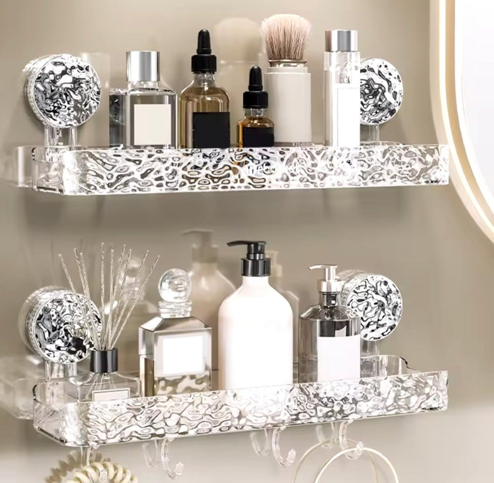 Luxury Suction Shelf – Wall Mounted Corner Shower Organizer | Free Shipping