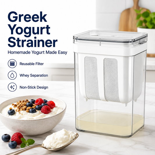 Greek Yogurt Filter Container – Reusable Fine Mesh Yogurt Strainer  – Free Shipping
