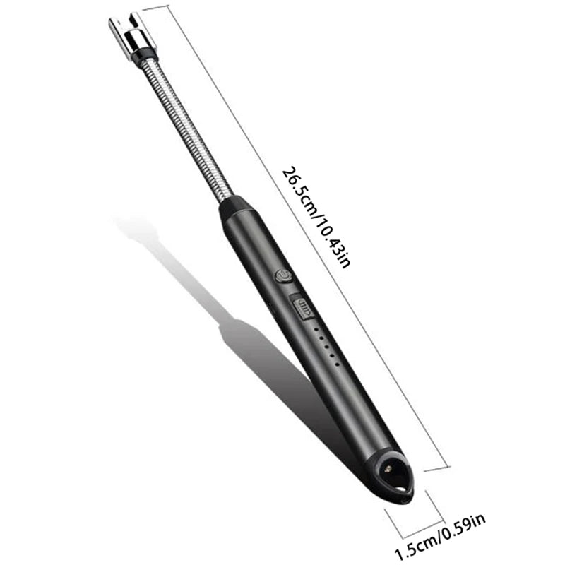 USB Rechargeable Electric Arc Lighter with 360° Flexible Neck – Wind-Resistant BBQ & Kitchen Lighter
