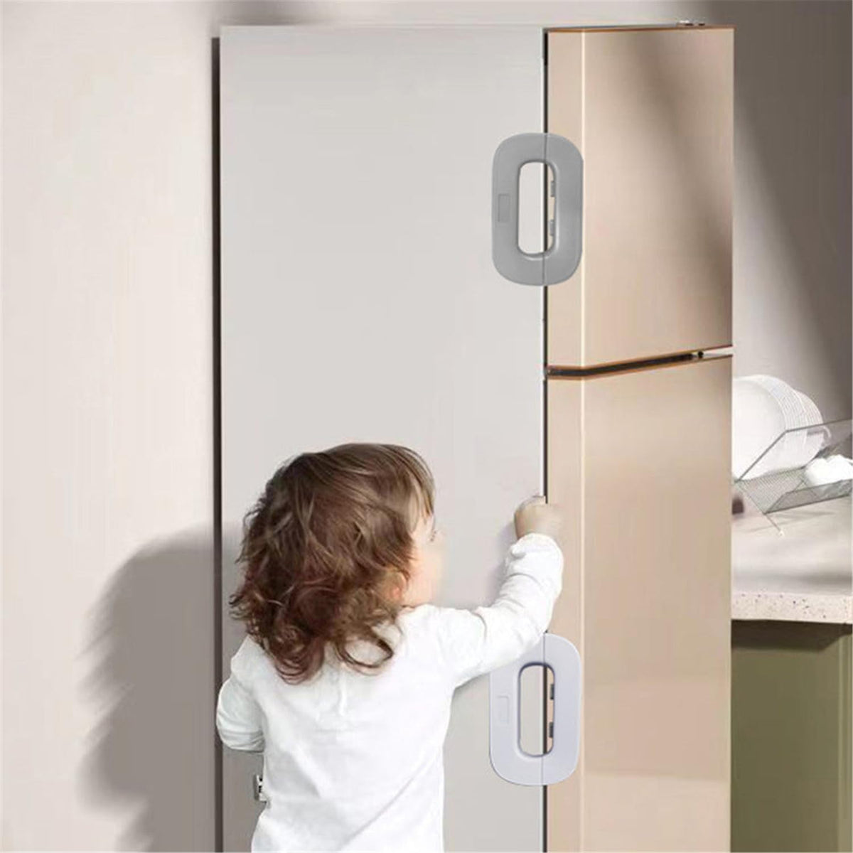 Refrigerator Safety Lock – Child Proof Fridge Lock, Cabinet & Drawer Lock