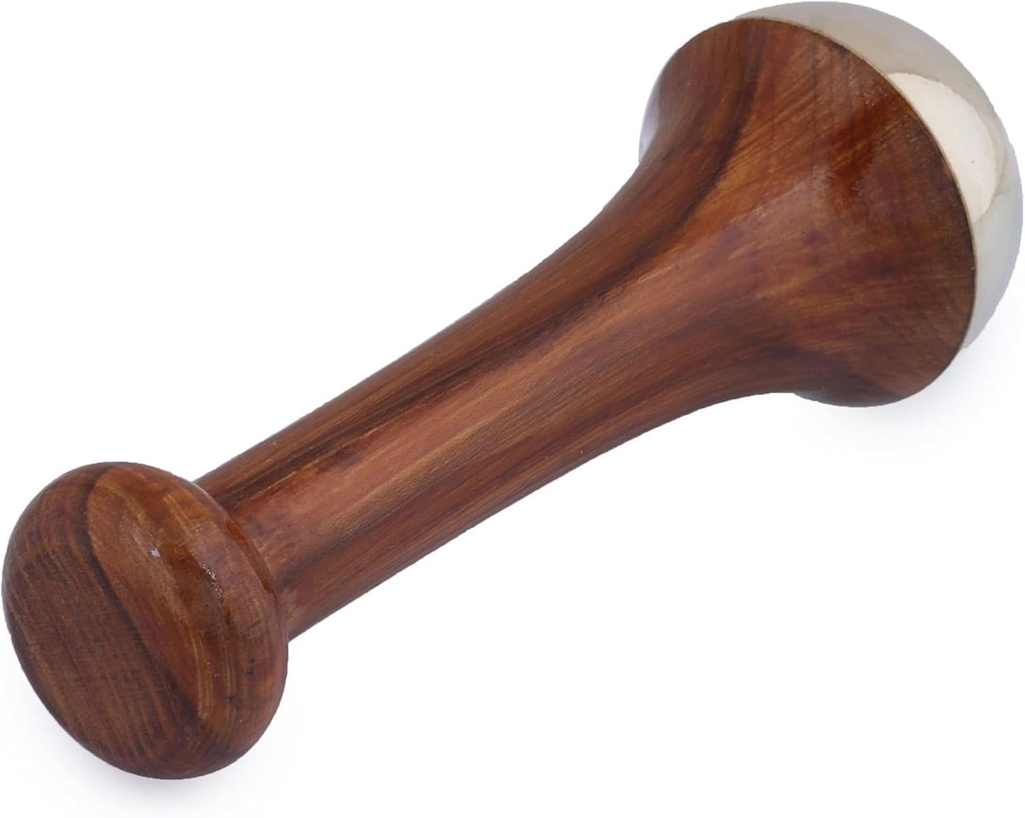 Kansa Wand Face & Body Massager – Traditional Metal Massage Tool with Wooden Handle
