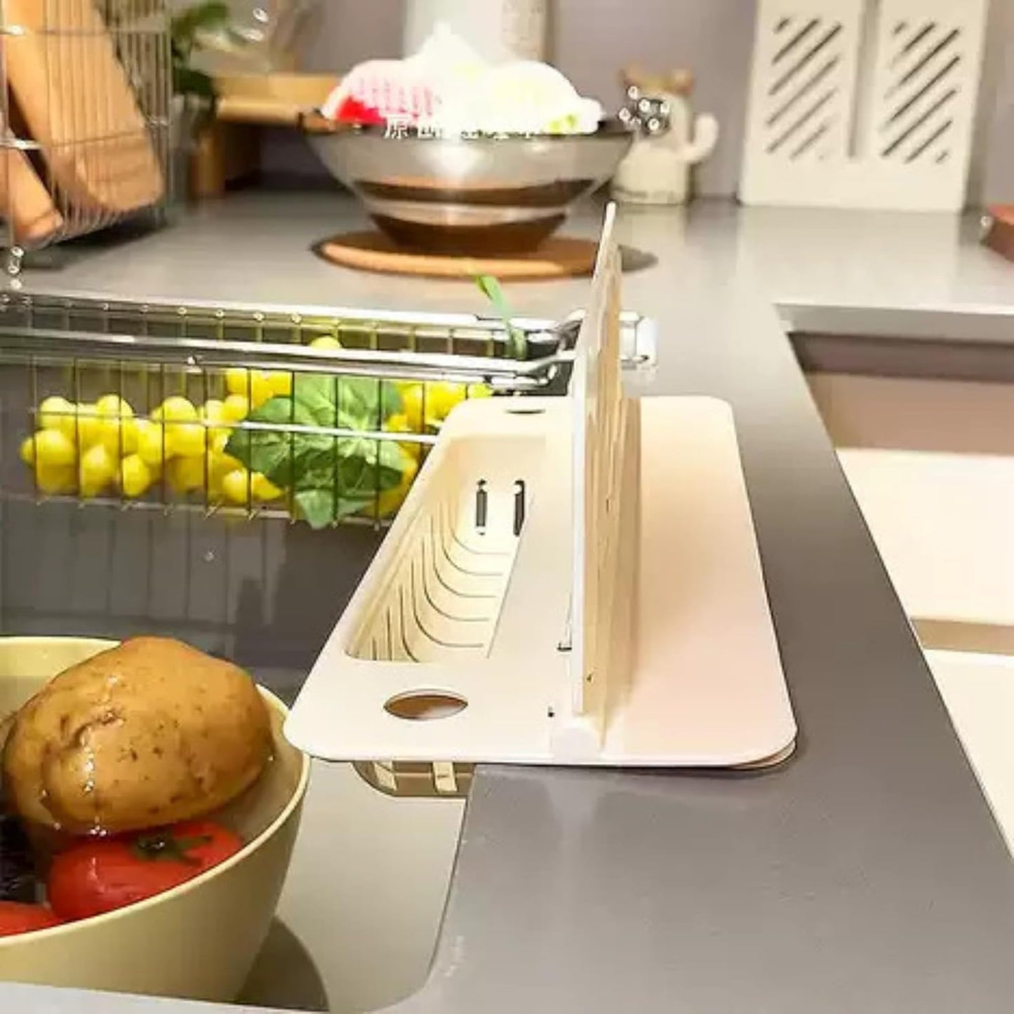 2-in-1 Sink Splash Guard with Drain Basket With Free Shipping