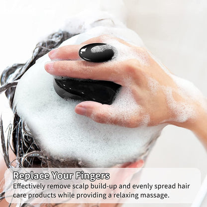 Silicone Scalp Massager Shampoo Brush – Waterproof Hair & Head Massage Scrubber