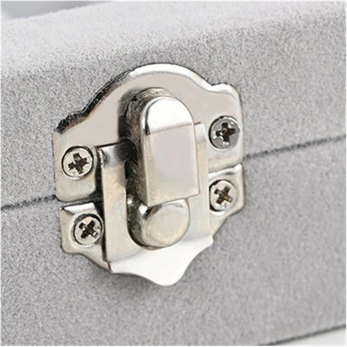 Velvet Jewelry Storage Box with Glass Lid – Multi-Compartment Organizer for Rings, Earrings & Accessories (Portable Display Case)