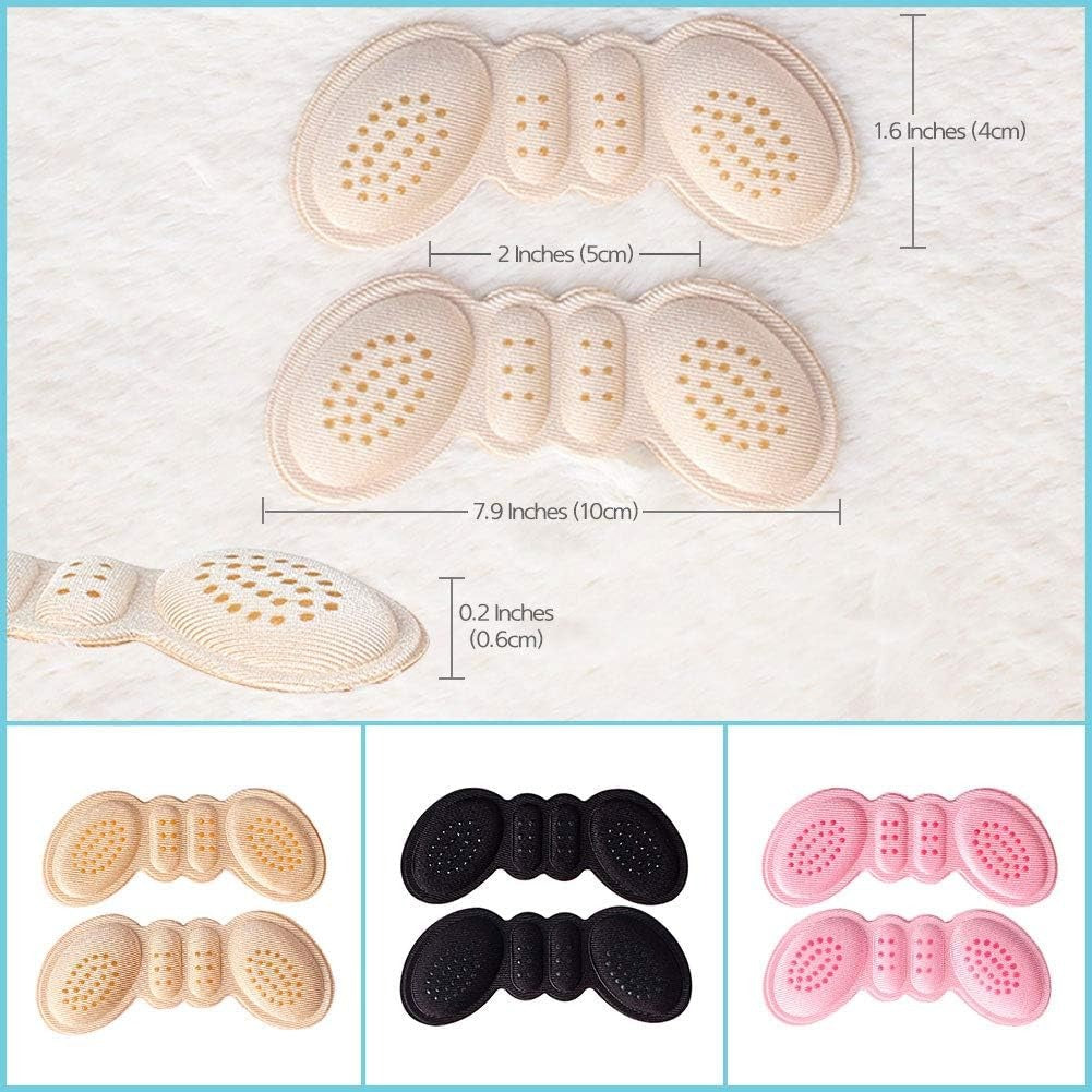 Anti-Slip Soft Heel Cushion Insoles – Gel Heel Grip Pads for High Heels & Daily Shoes (1 Pair)