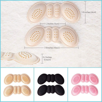 Anti-Slip Soft Heel Cushion Insoles – Gel Heel Grip Pads for High Heels & Daily Shoes (1 Pair)