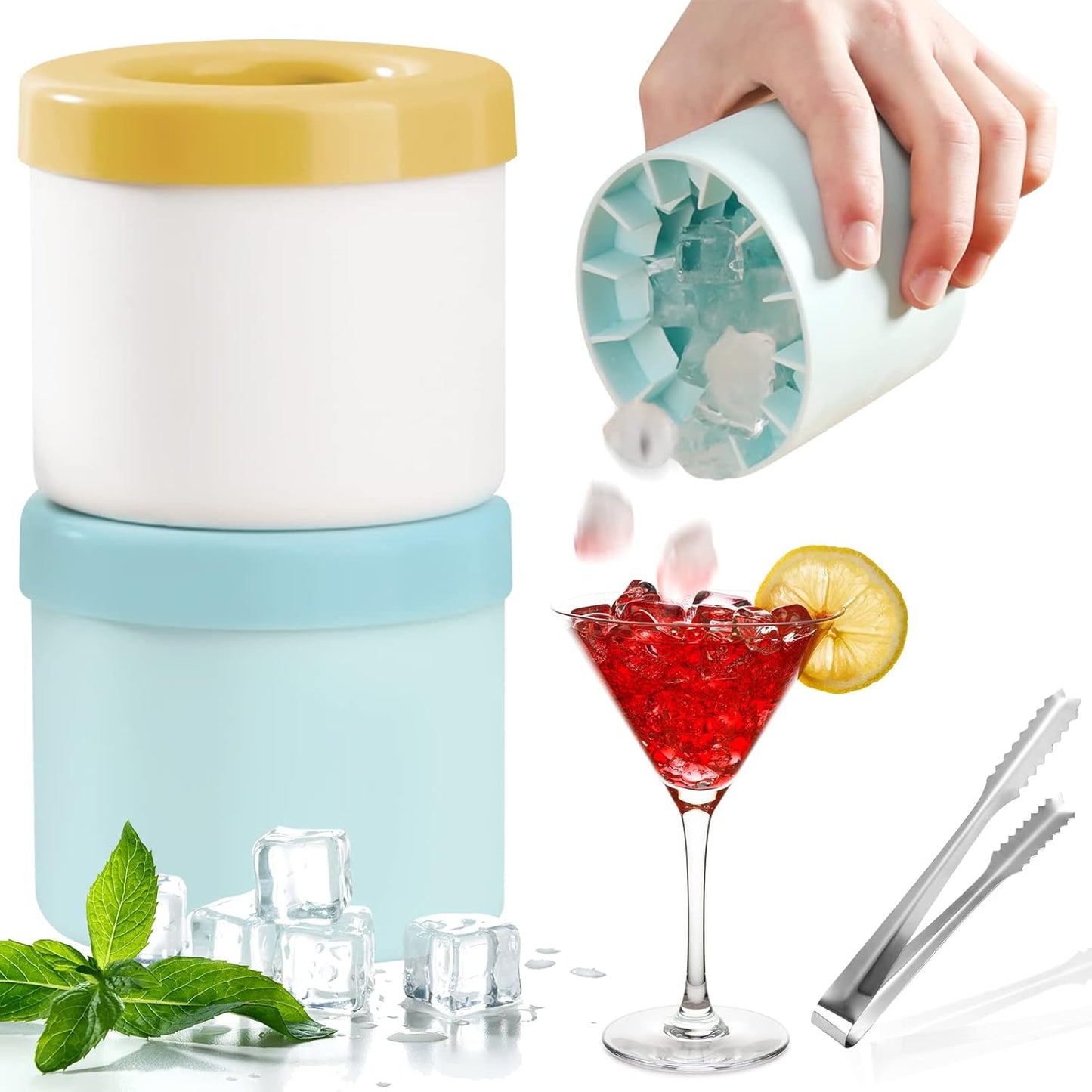 Manual Ice Crusher Cup – Portable Ice Crushing Cup for Crushed Ice, Cold Drinks & Cocktails