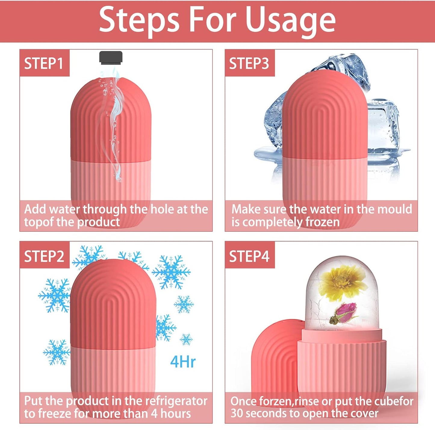 3-in-1 Skincare Beauty Set – Ice Roller, Jade Roller & Derma Roller for Face Massage & Skin Care