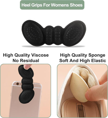 Anti-Slip Soft Heel Cushion Insoles – Gel Heel Grip Pads for High Heels & Daily Shoes (1 Pair)